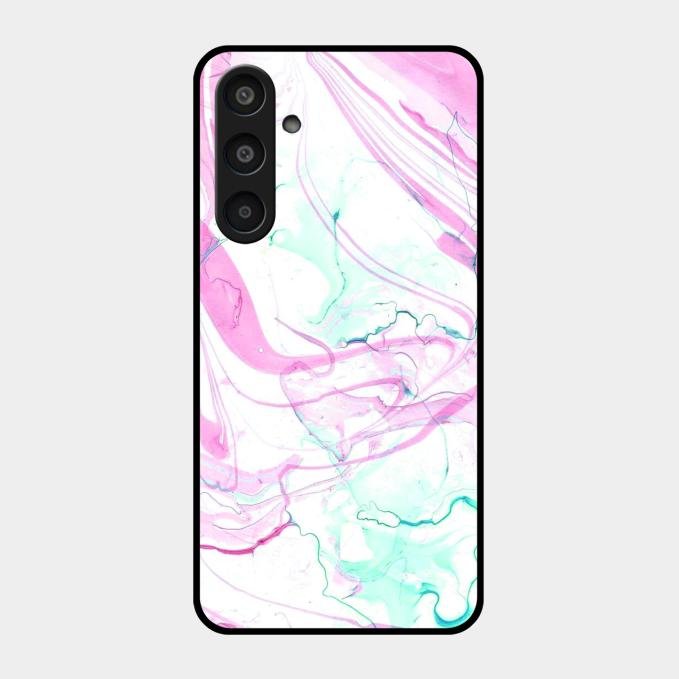 Fashion Marble Texture Glossy Metal Case Cover For Samsung Galaxy M35 5G