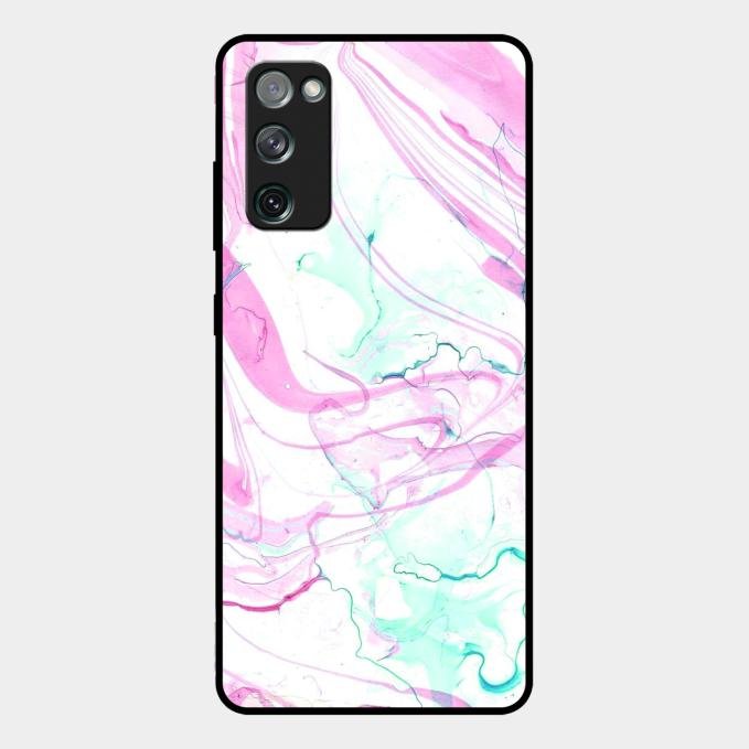 Fashion Marble Texture Glossy Metal Case Cover For Samsung Galaxy S20 Fe 5G