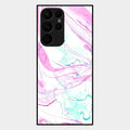 Fashion Marble Texture Glossy Metal Case Cover For Samsung Galaxy S22 Ultra 5G