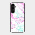 Fashion Marble Texture Glossy Metal Case Cover For Samsung Galaxy S24 5G