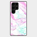 Fashion Marble Texture Glossy Metal Case Cover For Samsung Galaxy S24 Ultra 5G