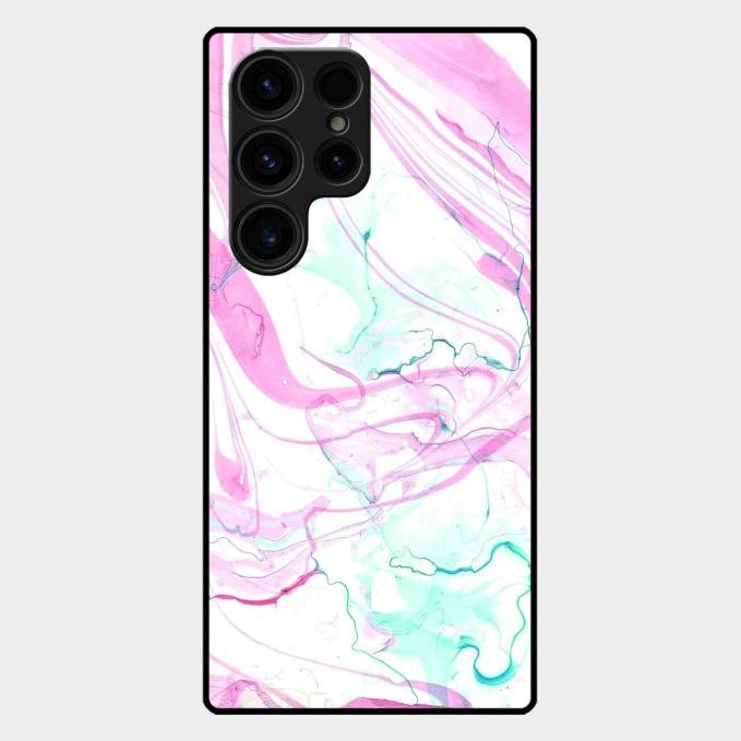Fashion Marble Texture Glossy Metal Case Cover For Samsung Galaxy S25 Ultra 5G