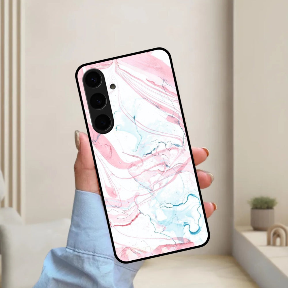 Fashion Marble Texture Glossy Metal Case Cover For Samsung