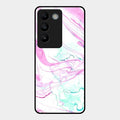 Fashion Marble Texture Glossy Metal Case Cover For Vivo T3 5G