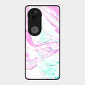 Fashion Marble Texture Glossy Metal Case Cover For Vivo T4R 5G