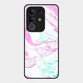Fashion Marble Texture Glossy Metal Case Cover For Vivo T4X 5G
