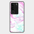 Fashion Marble Texture Glossy Metal Case Cover For Vivo V29 Pro 5G