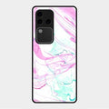 Fashion Marble Texture Glossy Metal Case Cover For Vivo V30 Pro 5G