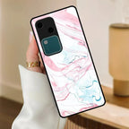 Fashion Marble Texture Glossy Metal Case Cover For Vivo - ShopOnCliQ