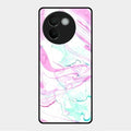 Fashion Marble Texture Glossy Metal Case Cover For Vivo V30E 5G