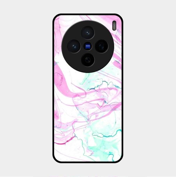 Fashion Marble Texture Glossy Metal Case Cover For Vivo X200 5G