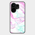 Fashion Marble Texture Glossy Metal Case Cover For Vivo X200 Fe 5G
