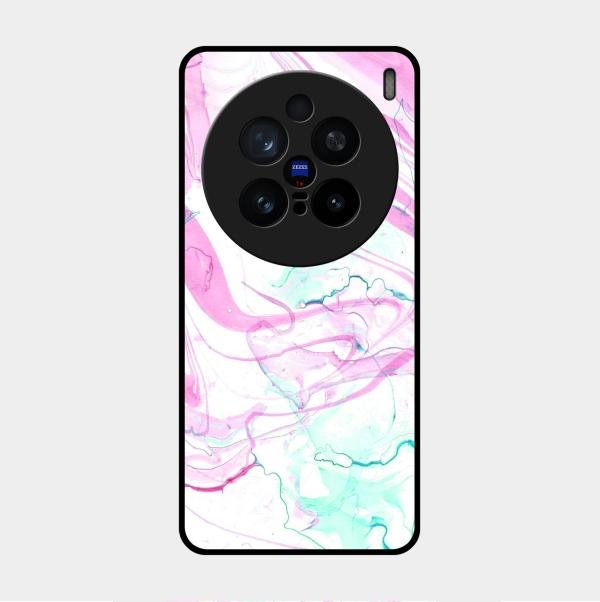 Fashion Marble Texture Glossy Metal Case Cover For Vivo X200 Pro 5G