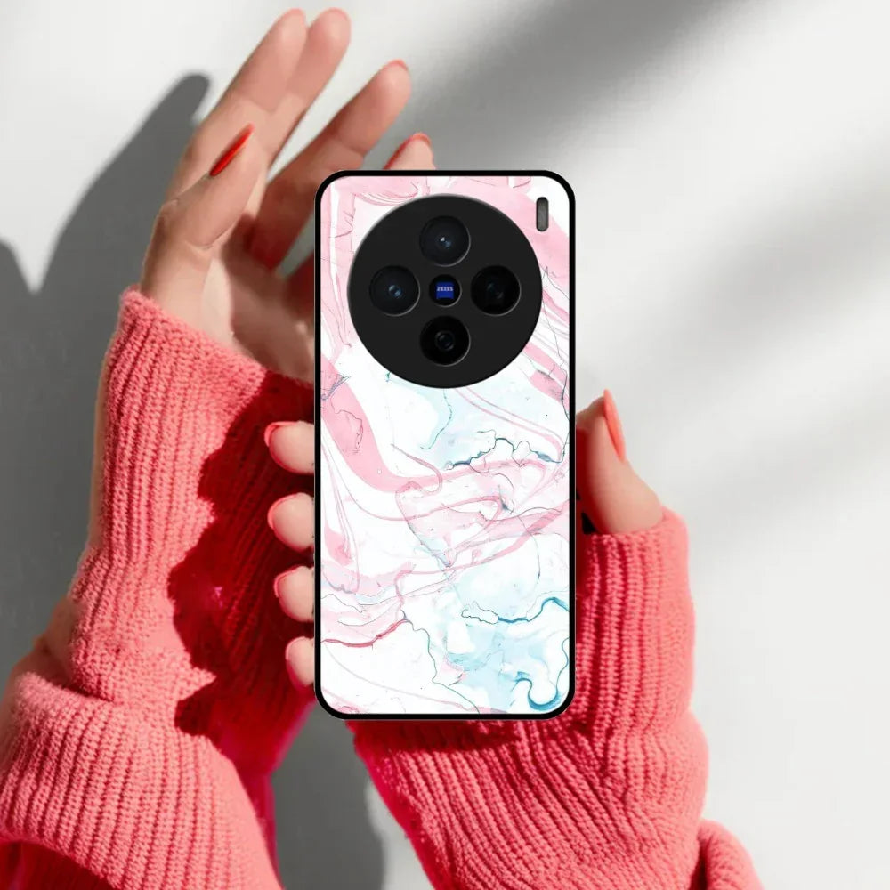 Fashion Marble Texture Glossy Metal Case Cover For Vivo - ShopOnCliQ