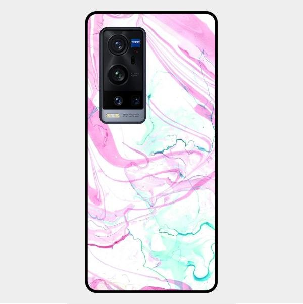 Fashion Marble Texture Glossy Metal Case Cover For Vivo X60 Pro Plus 5G