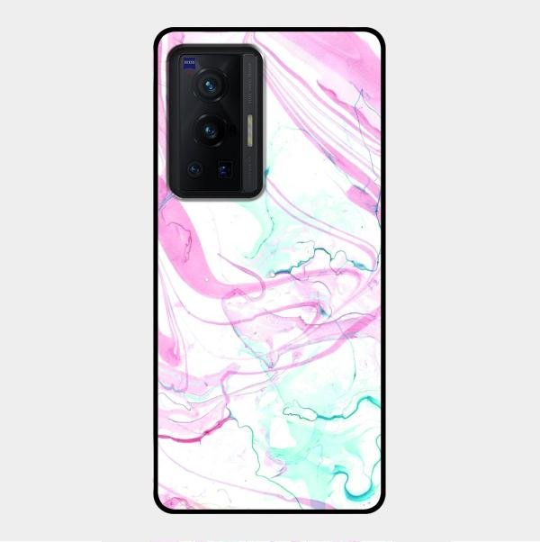 Fashion Marble Texture Glossy Metal Case Cover For Vivo X70 Pro 5G