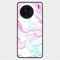 Fashion Marble Texture Glossy Metal Case Cover For Vivo X90 5G