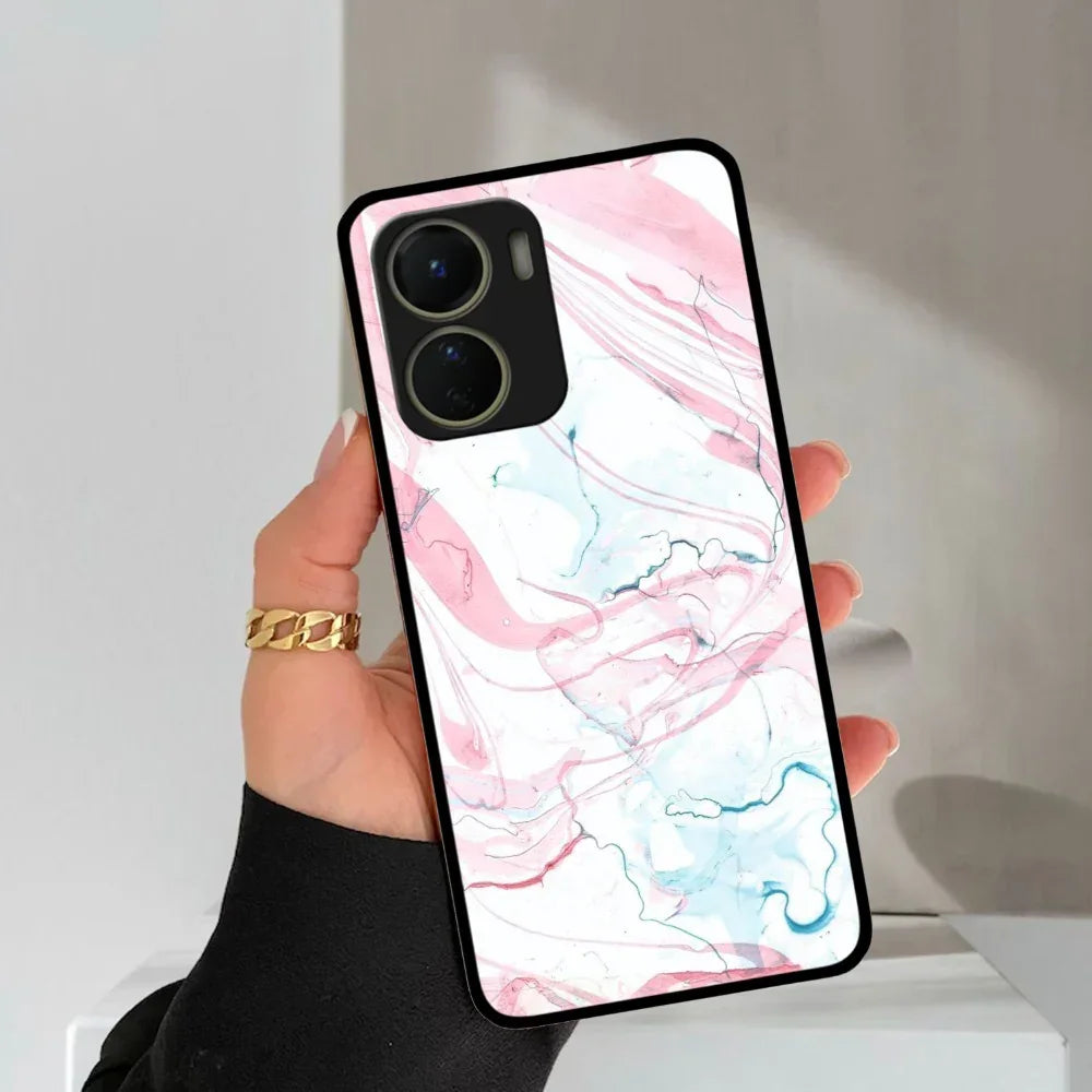 Fashion Marble Texture Glossy Metal Case Cover For Vivo - ShopOnCliQ