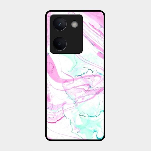 Fashion Marble Texture Glossy Metal Case Cover For Vivo Y200 Pro 5G