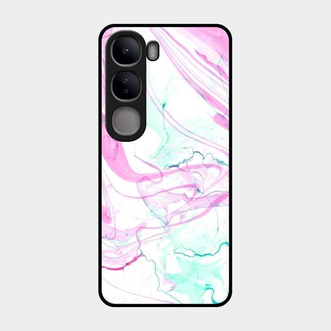 Fashion Marble Texture Glossy Metal Case Cover For Vivo Y300 5G