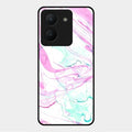 Fashion Marble Texture Glossy Metal Case Cover For Vivo Y36
