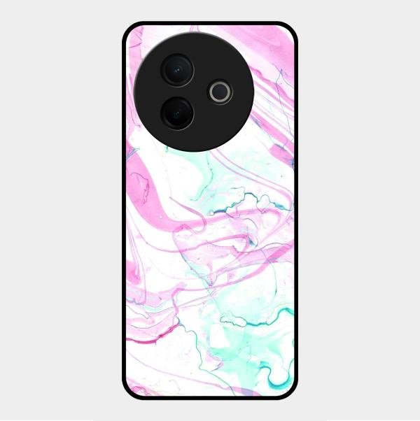 Fashion Marble Texture Glossy Metal Case Cover For Vivo Y39 5G