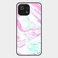 Fashion Marble Texture Glossy Metal Case Cover For Xiaomi Mi 11 Lite
