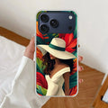 Fashionable Girl Hat Style Tropical Elegance Anti Yellow Case For iPhone 17 Pro Max