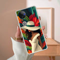Fashionable Girl Hat Style Tropical Elegance Transparent Silicone Case For iQOO Z10R 5G