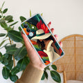 Fashionable Girl Hat Style Tropical Elegance Transparent Silicone Case For iQOO Z10x 5G