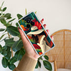 Fashionable Girl Hat Style Tropical Elegance Anti Yellow Case For Realme 14 Pro Plus 5G