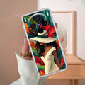 Fashionable Girl Hat Style Tropical Elegance Transparent Silicone Case For Vivo X300 5G
