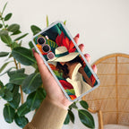 Fashionable Girl Hat Style Tropical Elegance Anti Yellow Case For Vivo Y31 5G