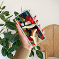 Fashionable Girl Hat Style Tropical Elegance Transparent Silicone Case For Vivo Y16