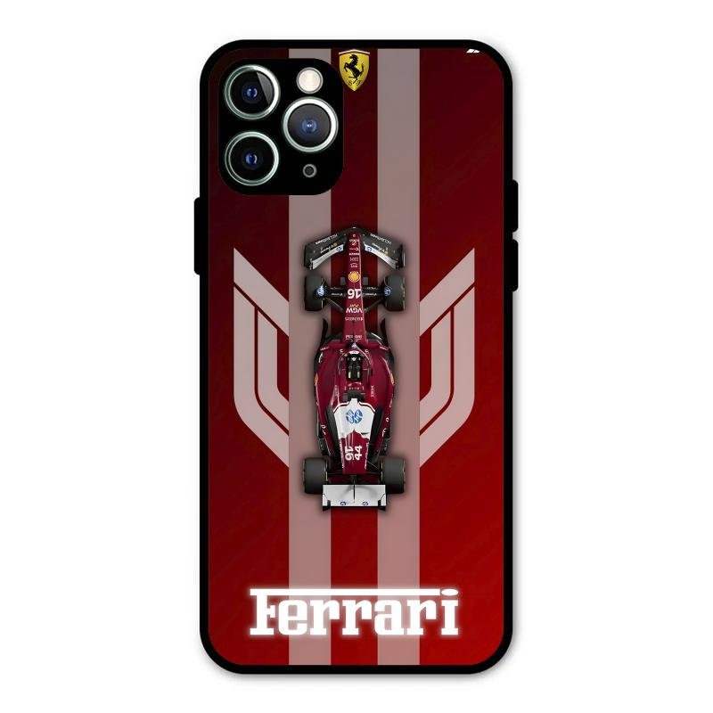 Ferrari Racing Legacy Glass Case For iPhone 11 Pro Max