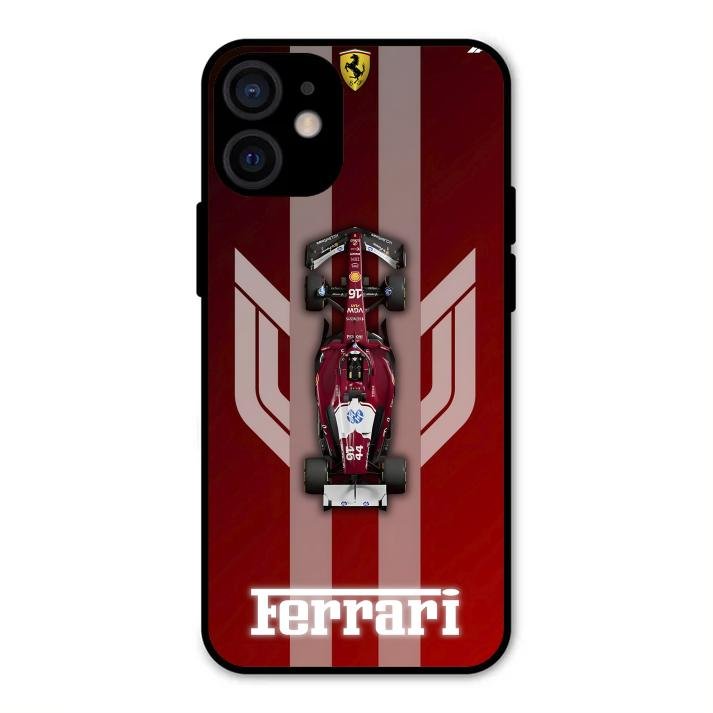 Ferrari Racing Legacy Glass Case For iPhone 12 mini