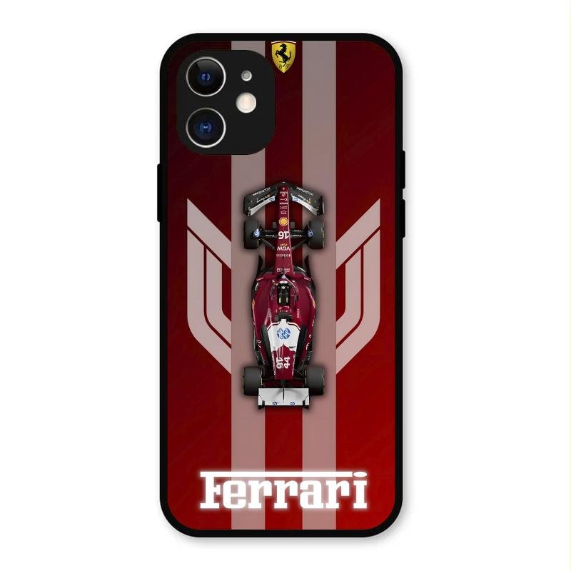 Ferrari Racing Legacy Glass Case For iPhone 12
