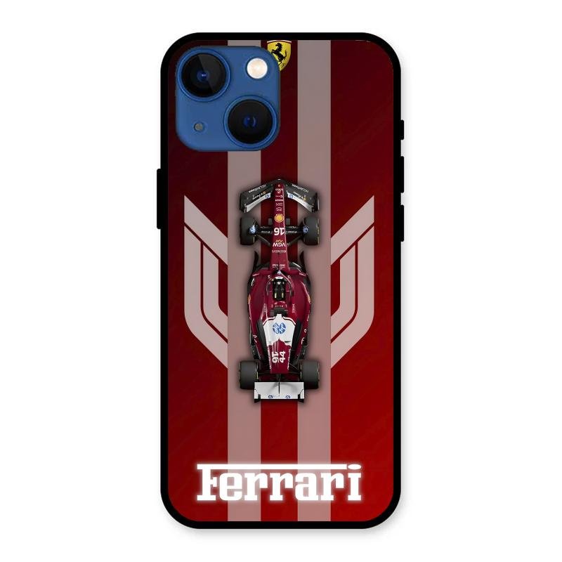 Ferrari Racing Legacy Glass Case For iPhone 13 mini