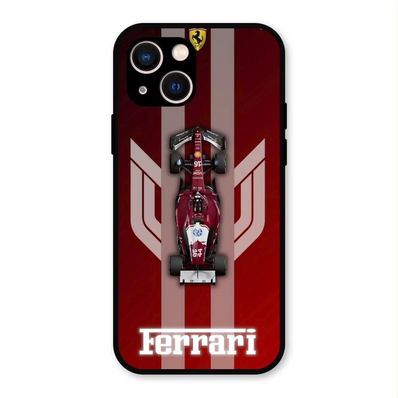 Ferrari Racing Legacy Glass Case For iPhone 13