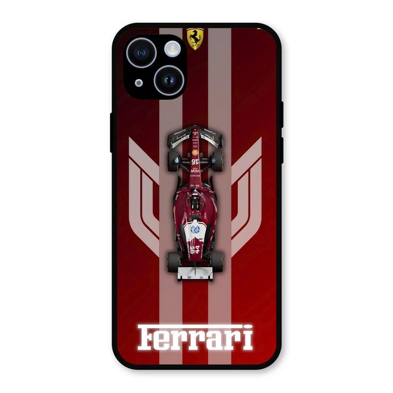 Ferrari Racing Legacy Glass Case For iPhone 14
