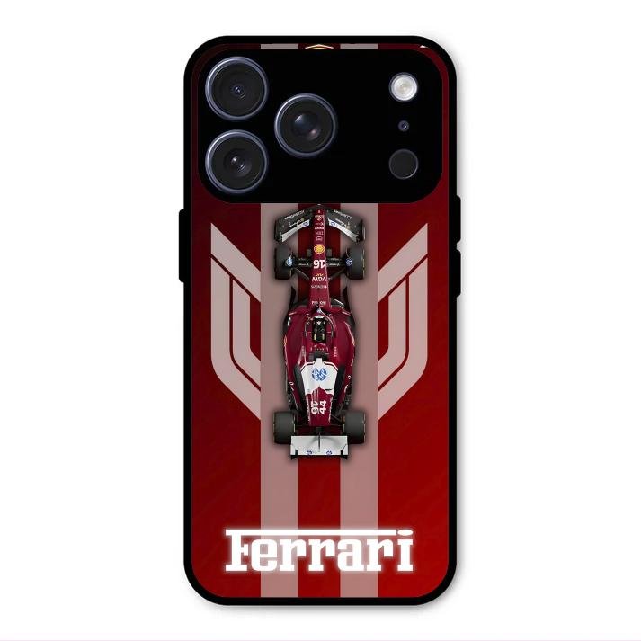 Ferrari Racing Legacy Glass Case For iPhone 17 Pro
