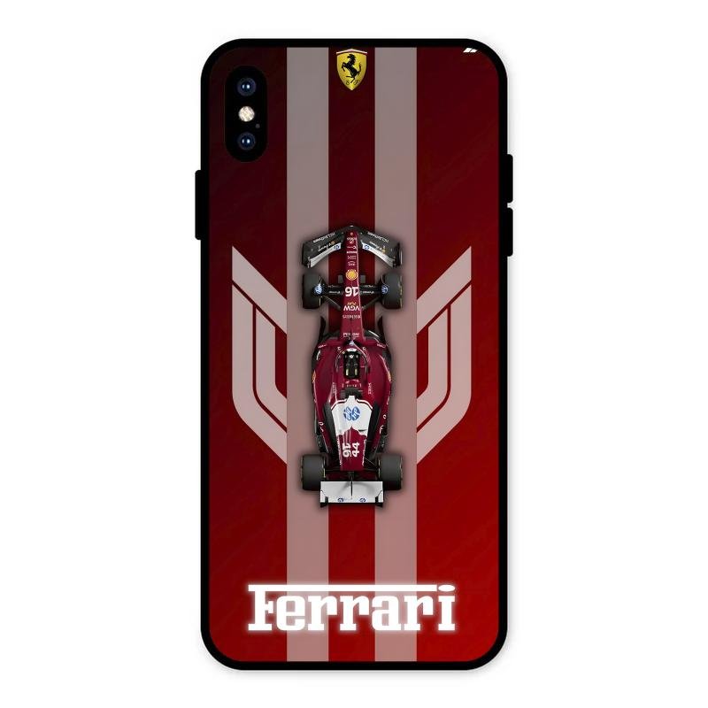 Ferrari Racing Legacy Glass Case For iPhone XS Max