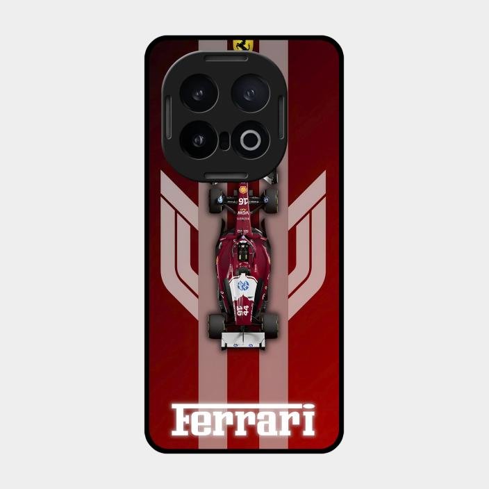 Ferrari Racing Legacy Glass Case For Iqoo 13 5G