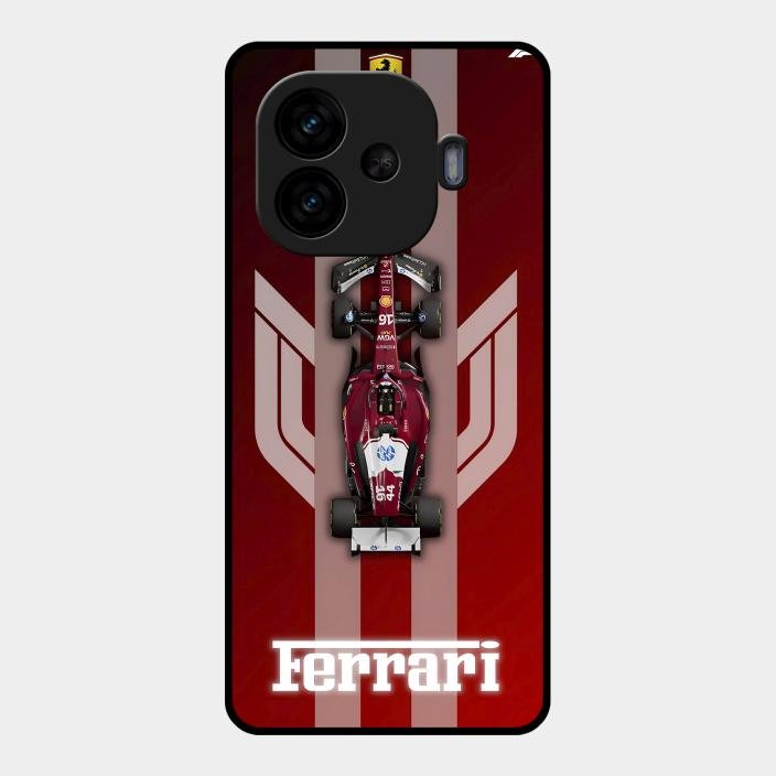 Ferrari Racing Legacy Glass Case For Iqoo Neo 10R 5G