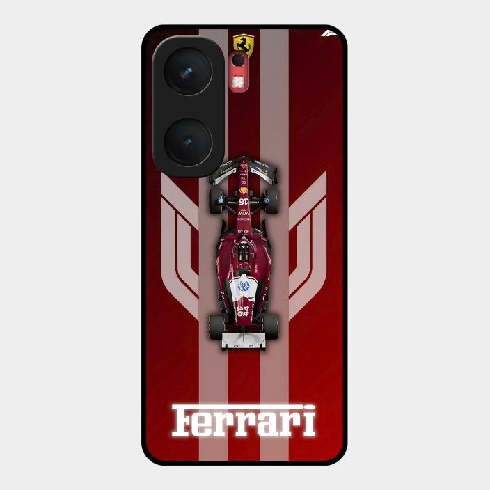 Ferrari Racing Legacy Glass Case For Iqoo Neo 9 Pro 5G