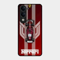 Ferrari Racing Legacy Glass Case For Iqoo Z10 Lite