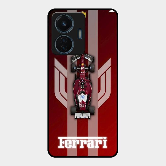 Ferrari Racing Legacy Glass Case For Iqoo Z6 Lite 5G