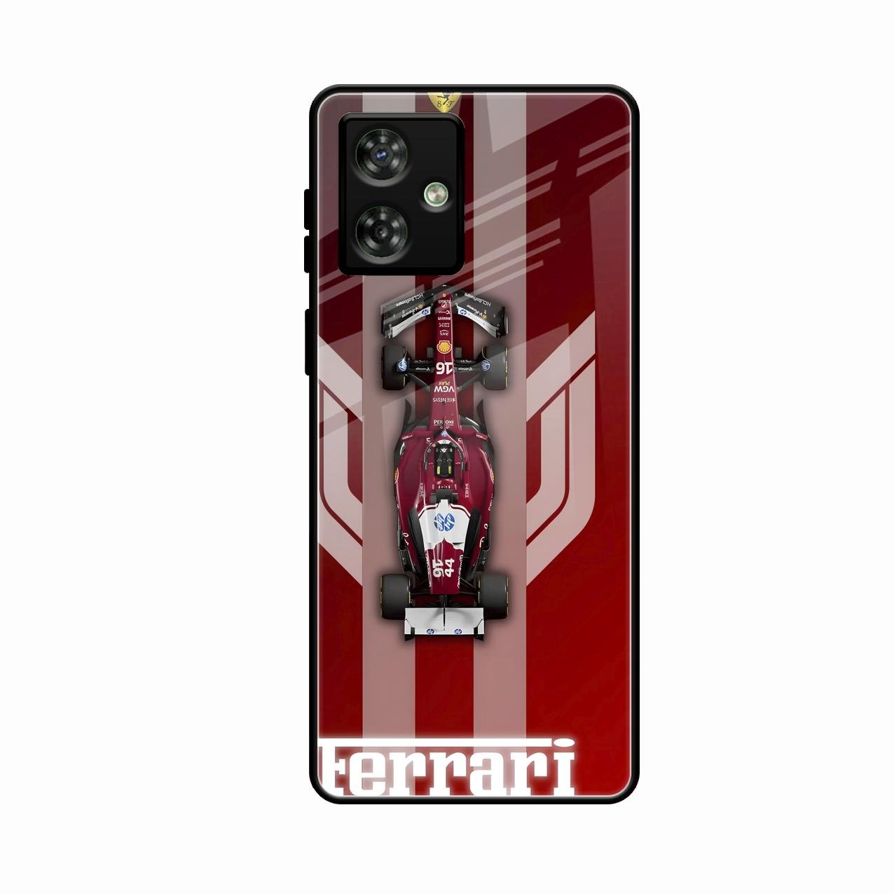 Ferrari Racing Legacy Glass Case For Motorola G64 5G