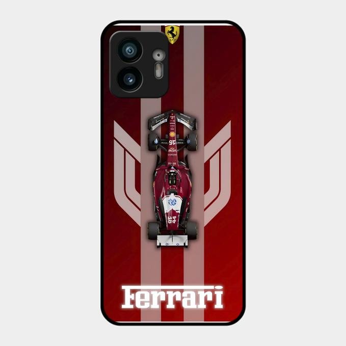 Ferrari Racing Legacy Glass Case For Nothing Phone 2