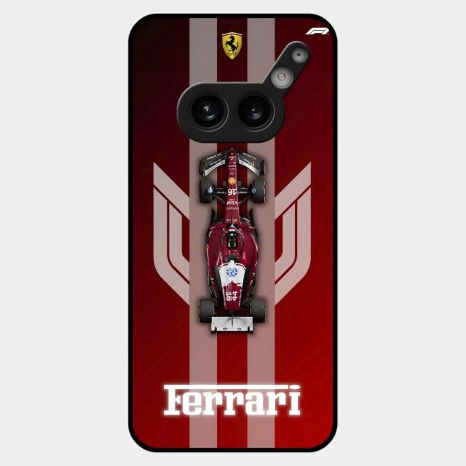 Ferrari Racing Legacy Glass Case For Nothing Phone 2A Plus